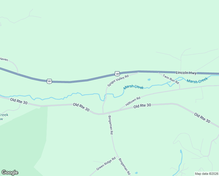 map of restaurants, bars, coffee shops, grocery stores, and more near 130-136 Spigot Valley Road in Orrtanna