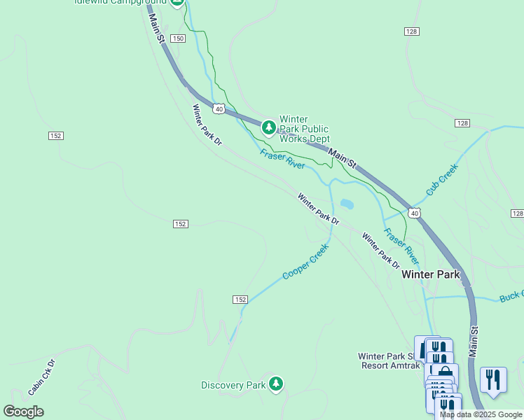 map of restaurants, bars, coffee shops, grocery stores, and more near 195 Timberhouse Road in Winter Park