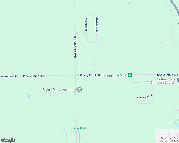 map of restaurants, bars, coffee shops, grocery stores, and more near 6632 East County Road 900 North in Brownsburg