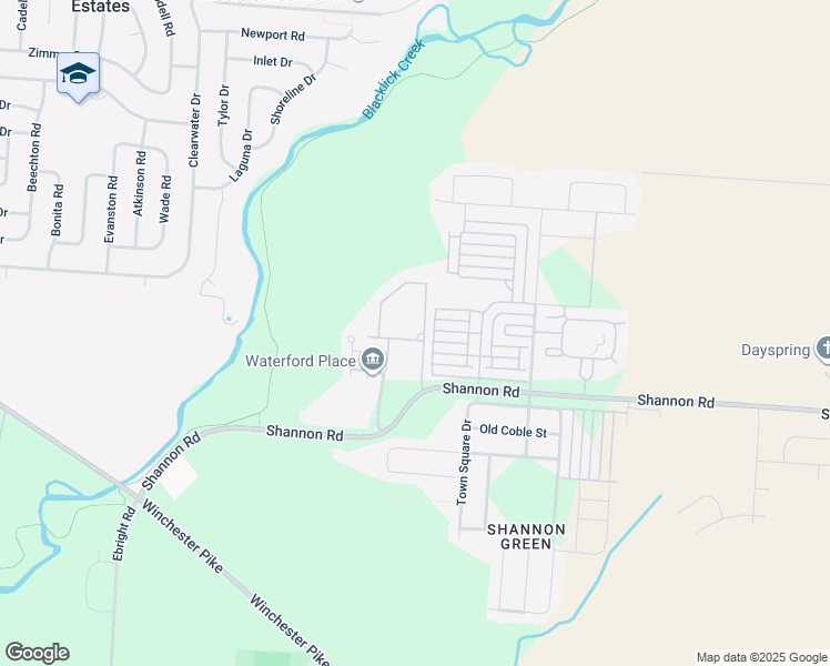 map of restaurants, bars, coffee shops, grocery stores, and more near 3995 Cracker Cove Lane in Columbus