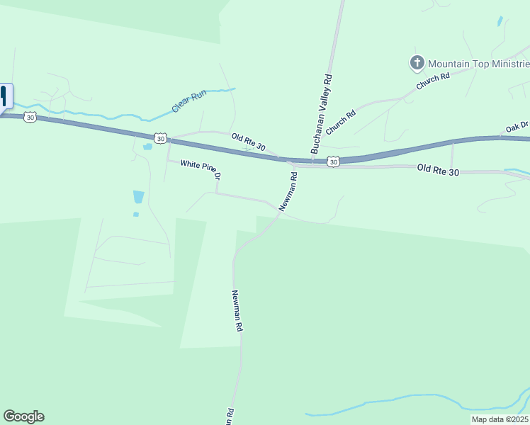 map of restaurants, bars, coffee shops, grocery stores, and more near 95 Newman Road in Orrtanna