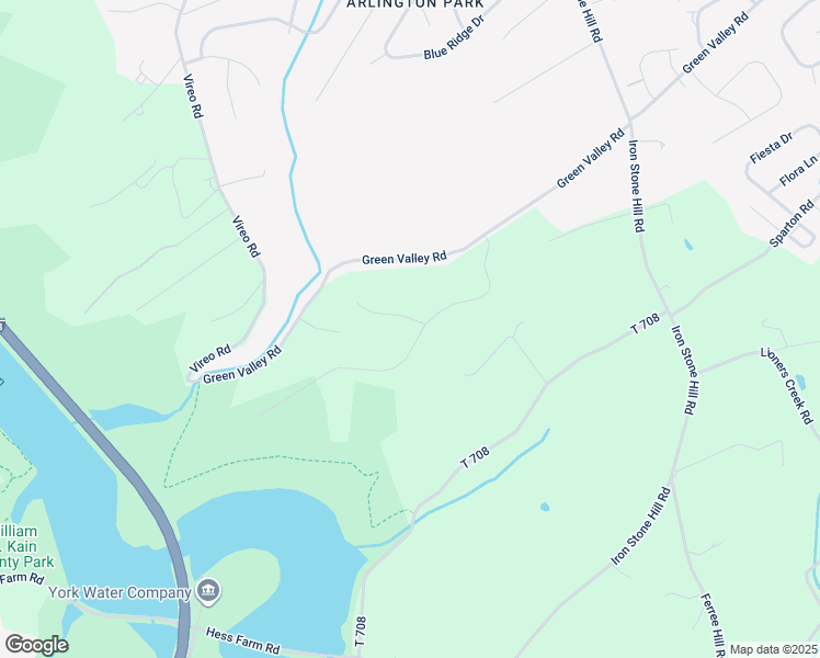 map of restaurants, bars, coffee shops, grocery stores, and more near 2848 Deer Chase Lane in York