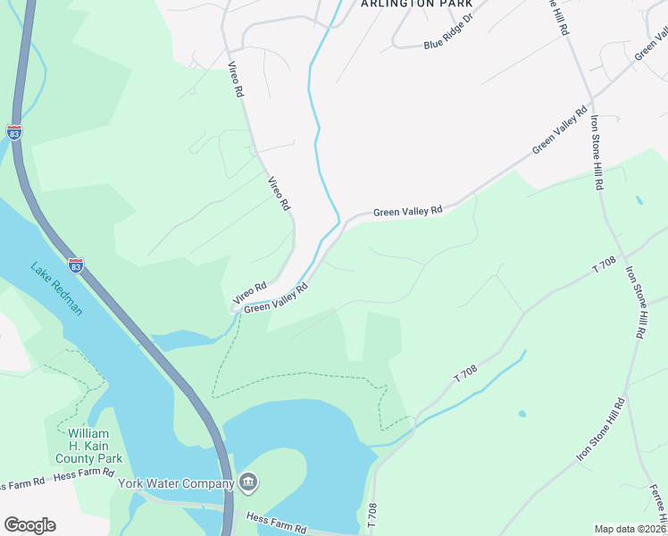 map of restaurants, bars, coffee shops, grocery stores, and more near 280 Green Valley Road in York