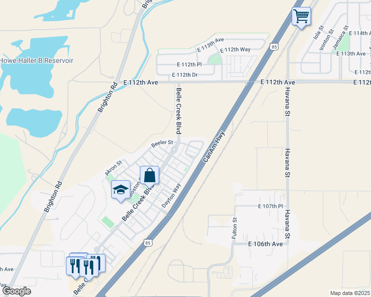 map of restaurants, bars, coffee shops, grocery stores, and more near 10995 Dayton Court in Henderson