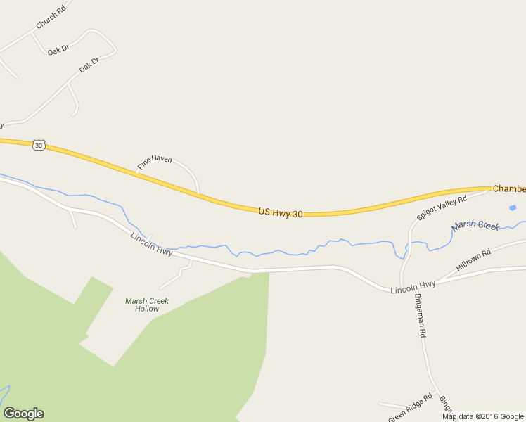 map of restaurants, bars, coffee shops, grocery stores, and more near 5111 Chambersburg Road in Orrtanna