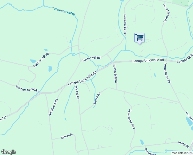map of restaurants, bars, coffee shops, grocery stores, and more near 1870 Lenape Unionville Road in West Chester