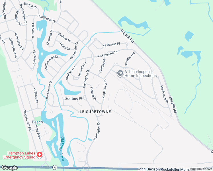 map of restaurants, bars, coffee shops, grocery stores, and more near 64 Kingston Way in Southampton Township