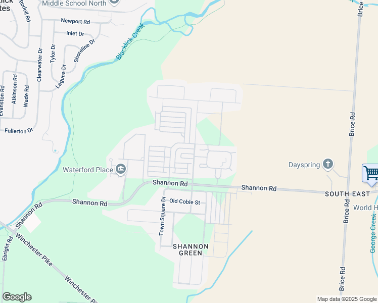 map of restaurants, bars, coffee shops, grocery stores, and more near 5532 Arklow Way in Canal Winchester