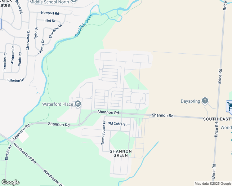 map of restaurants, bars, coffee shops, grocery stores, and more near 5532 Arklow Way in Canal Winchester