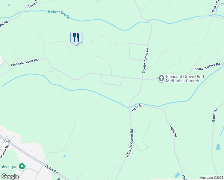 map of restaurants, bars, coffee shops, grocery stores, and more near 110 Morningside Dr in Red Lion
