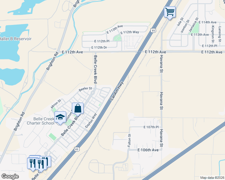 map of restaurants, bars, coffee shops, grocery stores, and more near 10968 Dayton Way in Henderson