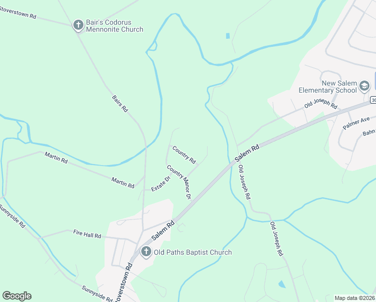 map of restaurants, bars, coffee shops, grocery stores, and more near 1749 Country Road in York