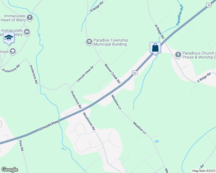 map of restaurants, bars, coffee shops, grocery stores, and more near 7443 Lincoln Highway in Thomasville