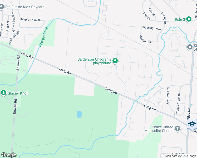 map of restaurants, bars, coffee shops, grocery stores, and more near 10845 Long Road in Canal Winchester