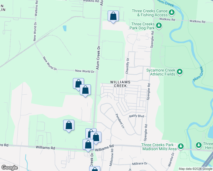 map of restaurants, bars, coffee shops, grocery stores, and more near 2700 Patrick Henry Avenue in Columbus