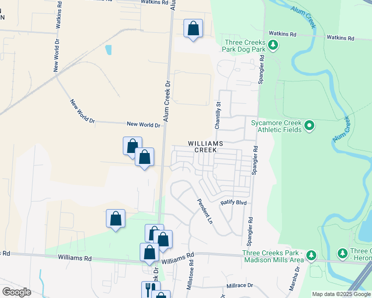 map of restaurants, bars, coffee shops, grocery stores, and more near 2700 Patrick Henry Avenue in Columbus