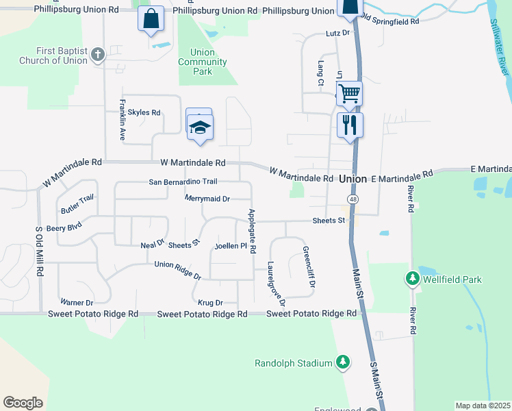 map of restaurants, bars, coffee shops, grocery stores, and more near 304 Applegate Road in Englewood