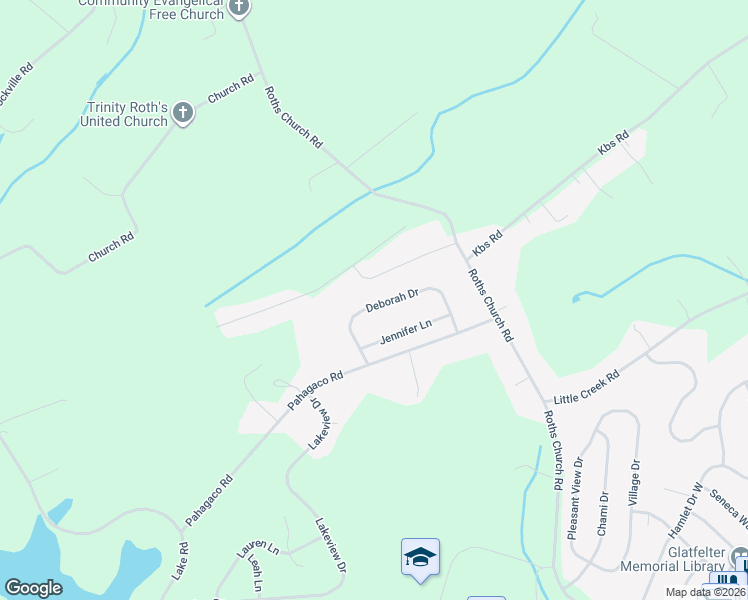 map of restaurants, bars, coffee shops, grocery stores, and more near 6115 Eyster Avenue in Spring Grove