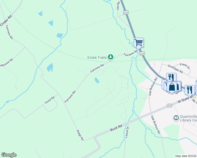 map of restaurants, bars, coffee shops, grocery stores, and more near 470 Fairview Road in New Providence