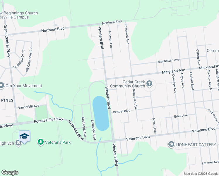 map of restaurants, bars, coffee shops, grocery stores, and more near 365 Western Boulevard in Berkeley Township