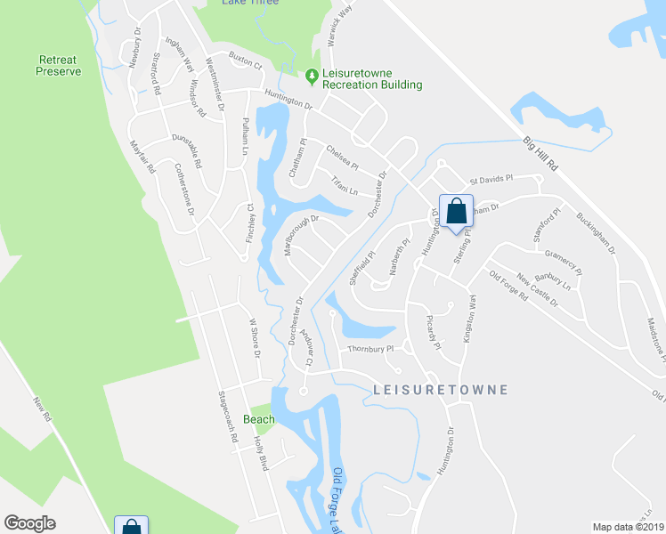 map of restaurants, bars, coffee shops, grocery stores, and more near 140 Dorchester Drive in Southampton Township