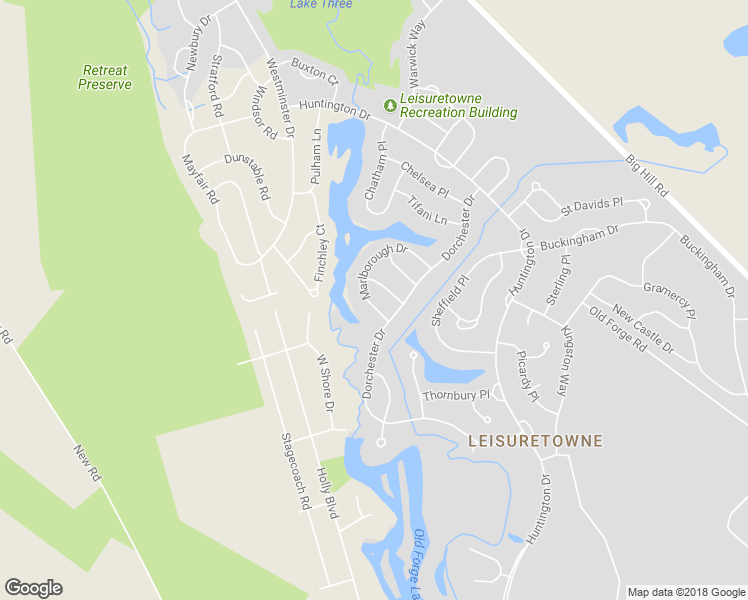 map of restaurants, bars, coffee shops, grocery stores, and more near 58 Marlborough Drive in Southampton Township