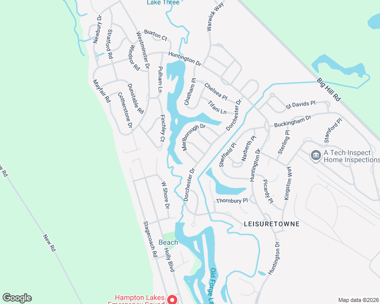 map of restaurants, bars, coffee shops, grocery stores, and more near 58 Marlborough Drive in Southampton Township
