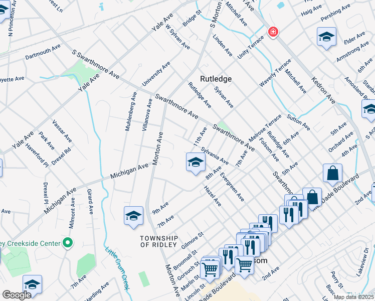 map of restaurants, bars, coffee shops, grocery stores, and more near 1102 Evergreen Avenue in Folsom