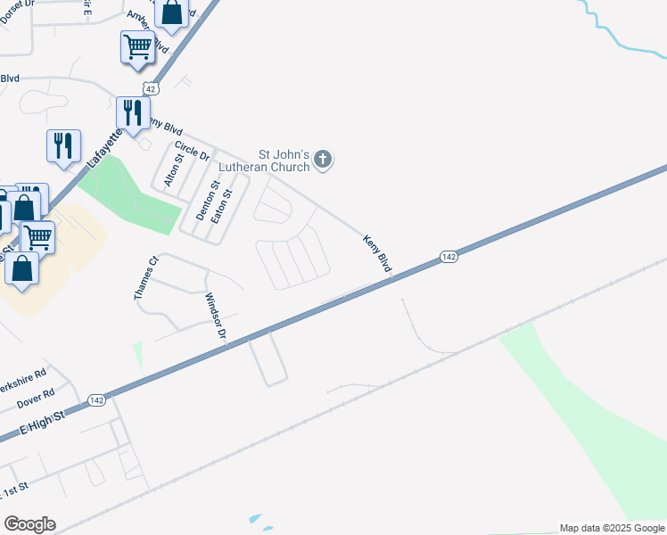 map of restaurants, bars, coffee shops, grocery stores, and more near 332 Bishop Drive in London