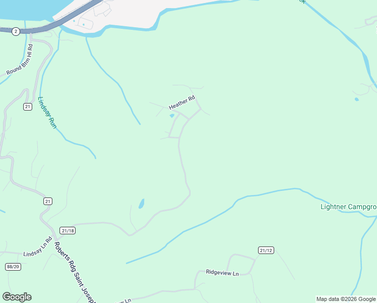 map of restaurants, bars, coffee shops, grocery stores, and more near 379 County Highway 21/18 in Moundsville