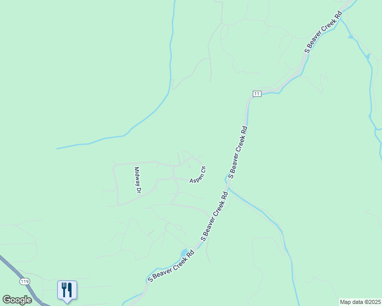 map of restaurants, bars, coffee shops, grocery stores, and more near 278 Aspen Circle in Black Hawk