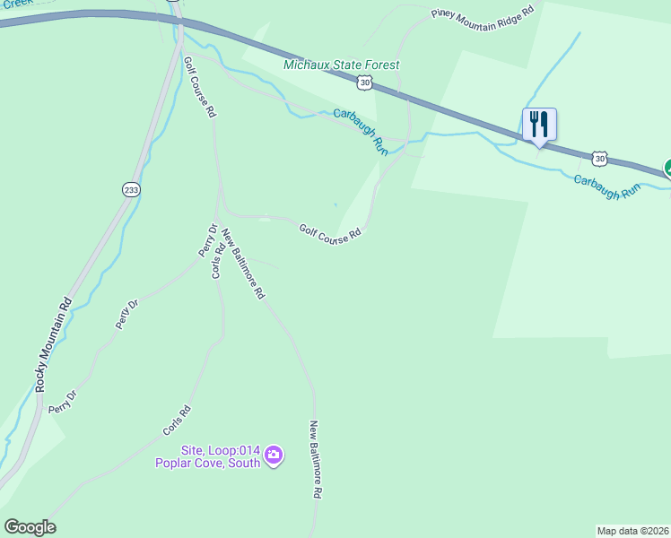 map of restaurants, bars, coffee shops, grocery stores, and more near 10202 Golf Course Road in Fayetteville