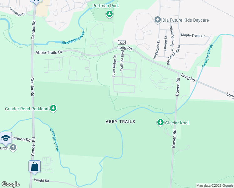 map of restaurants, bars, coffee shops, grocery stores, and more near 6815 Riding Trail Drive in Canal Winchester