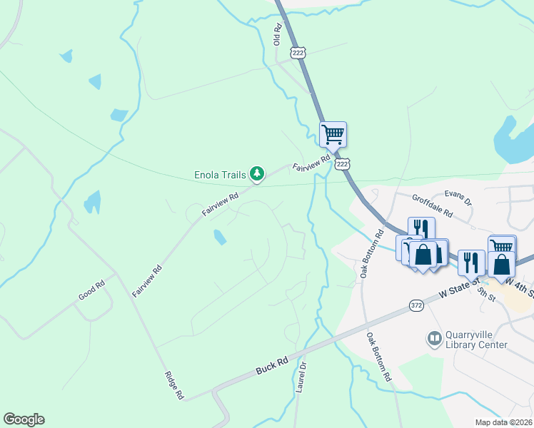 map of restaurants, bars, coffee shops, grocery stores, and more near in Quarryville