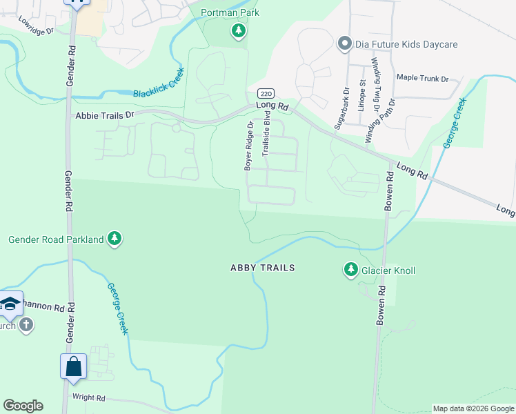 map of restaurants, bars, coffee shops, grocery stores, and more near 6815 Riding Trail Drive in Canal Winchester