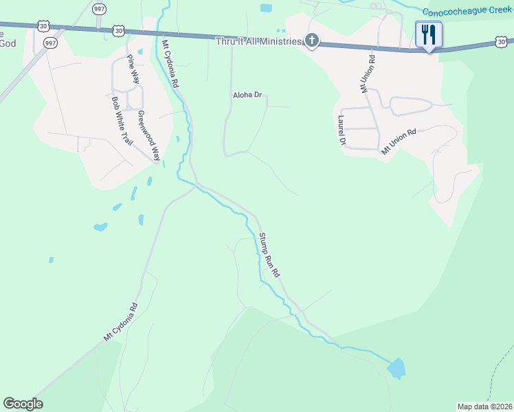 map of restaurants, bars, coffee shops, grocery stores, and more near 7895 Stump Run Road in Fayetteville
