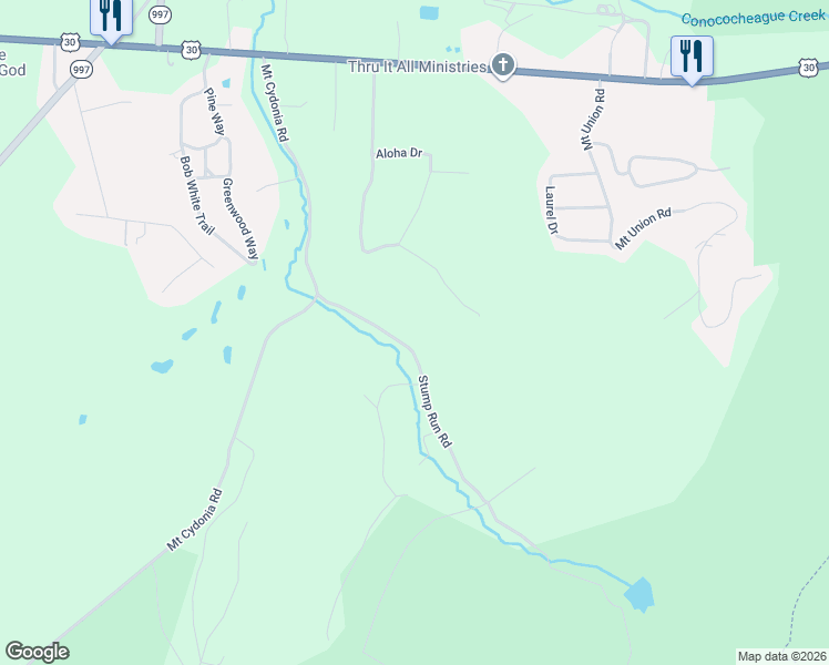 map of restaurants, bars, coffee shops, grocery stores, and more near 7895 Stump Run Road in Fayetteville