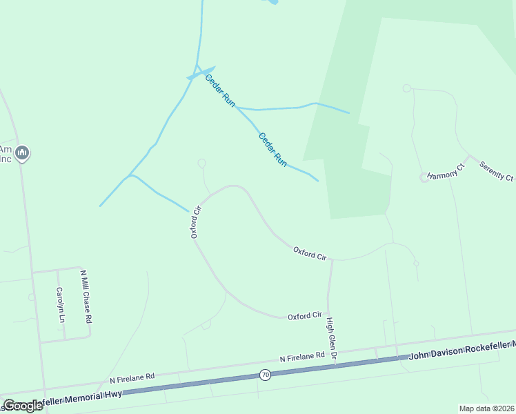 map of restaurants, bars, coffee shops, grocery stores, and more near 33 Oxford Circle in Southampton Township
