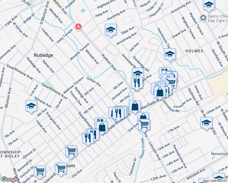 map of restaurants, bars, coffee shops, grocery stores, and more near 1714 5th Avenue in Folsom