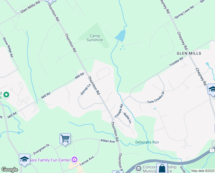 map of restaurants, bars, coffee shops, grocery stores, and more near 34 Colonial Circle in Thornton