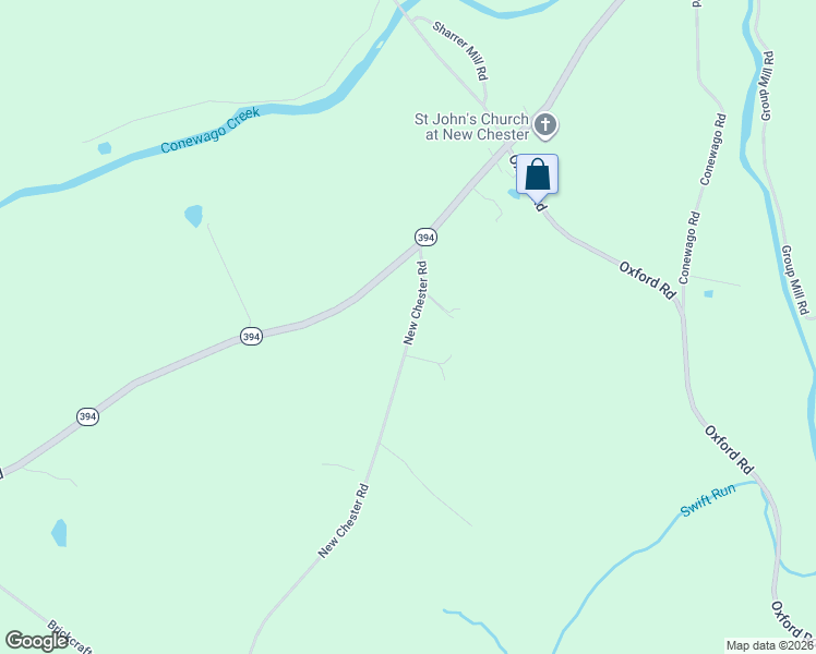 map of restaurants, bars, coffee shops, grocery stores, and more near 1485 New Chester Road in New Oxford