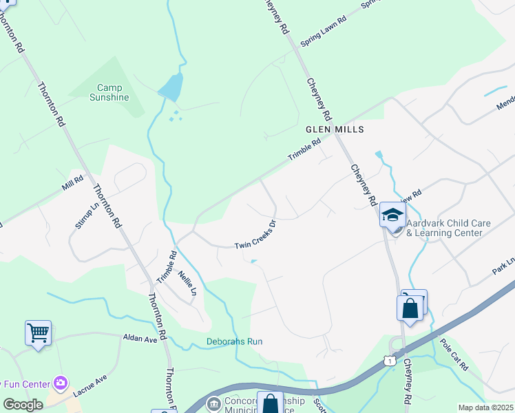 map of restaurants, bars, coffee shops, grocery stores, and more near 3 Benjamin Lane in Thornton