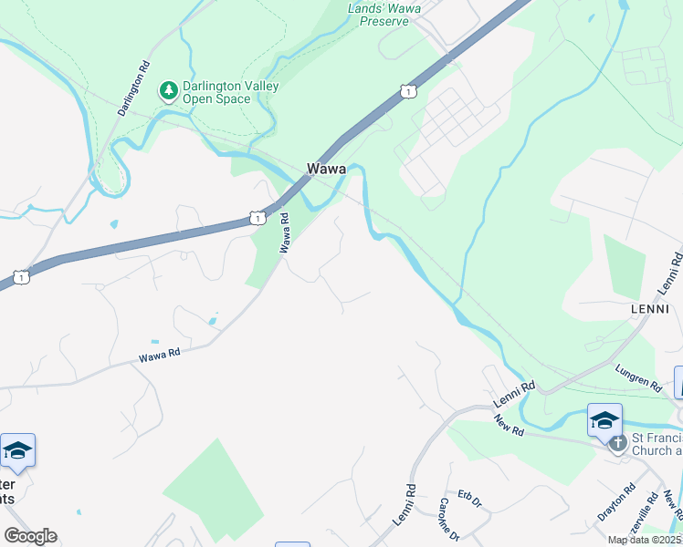 map of restaurants, bars, coffee shops, grocery stores, and more near 526 Station Road in Media