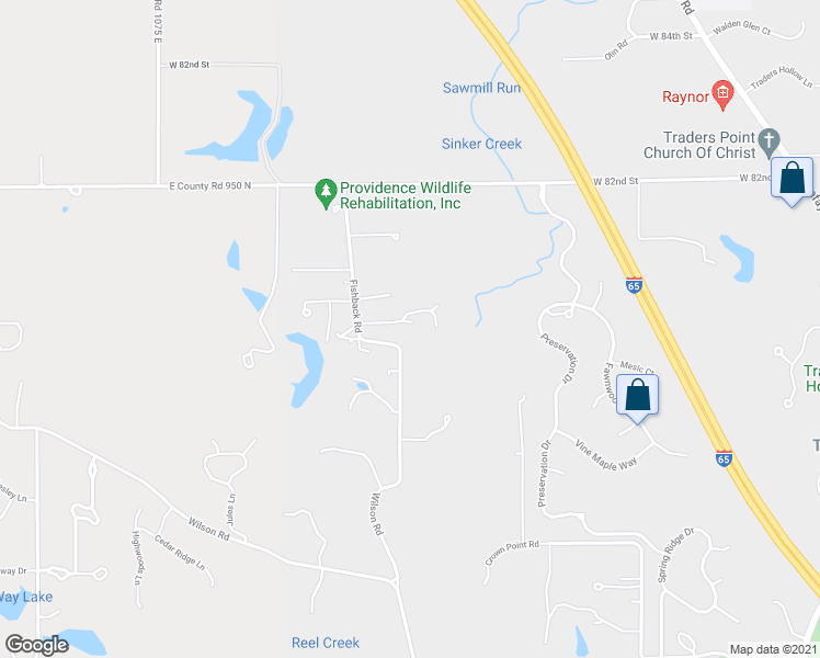 map of restaurants, bars, coffee shops, grocery stores, and more near 8009 Fishback Road in Indianapolis