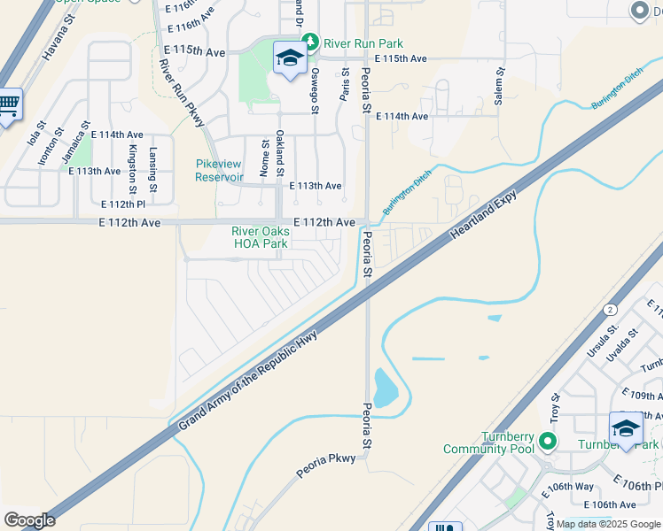 map of restaurants, bars, coffee shops, grocery stores, and more near 11944 Oak Hill Way in Henderson