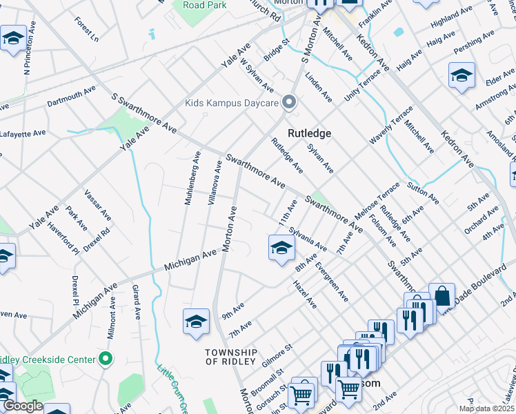 map of restaurants, bars, coffee shops, grocery stores, and more near 1208 Sylvania Avenue in Folsom