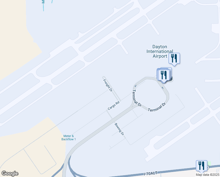 map of restaurants, bars, coffee shops, grocery stores, and more near in Dayton