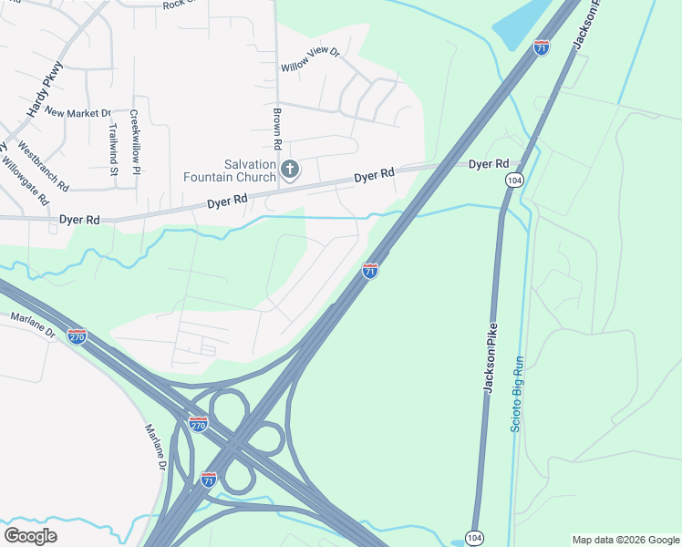 map of restaurants, bars, coffee shops, grocery stores, and more near 2886 Sussex Place Drive in Grove City