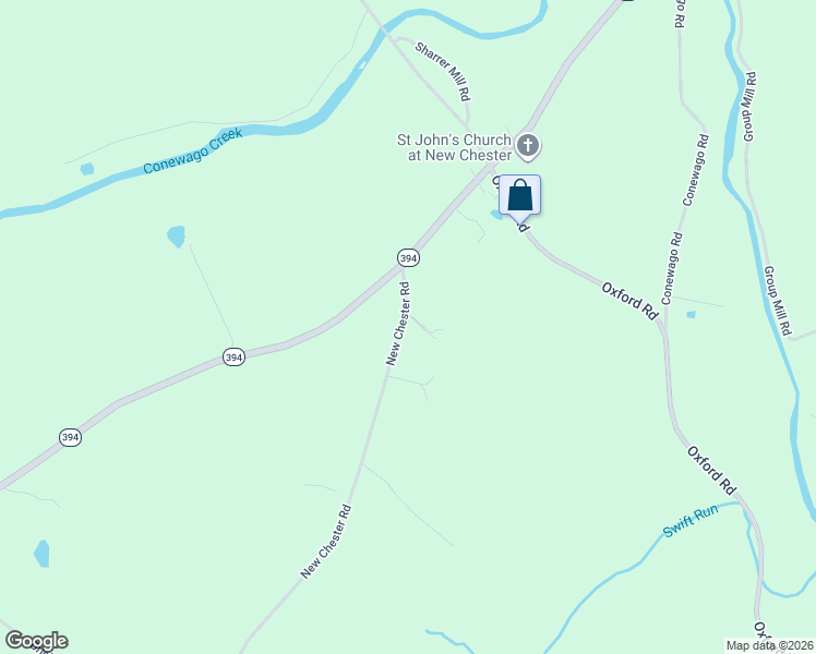 map of restaurants, bars, coffee shops, grocery stores, and more near 1485 New Chester Road in New Oxford