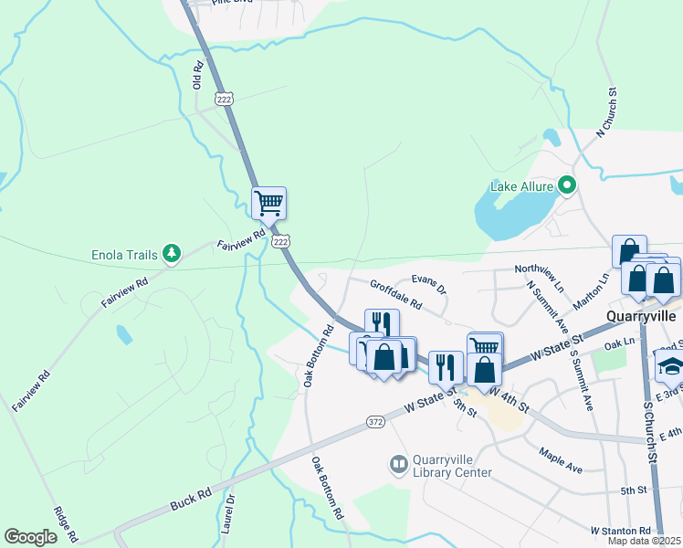 map of restaurants, bars, coffee shops, grocery stores, and more near 81 Oak Drive in New Providence